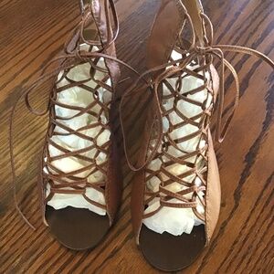 Steve Madden leather laced sandals